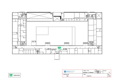 On està situat el desfibril·lador a l'edifici